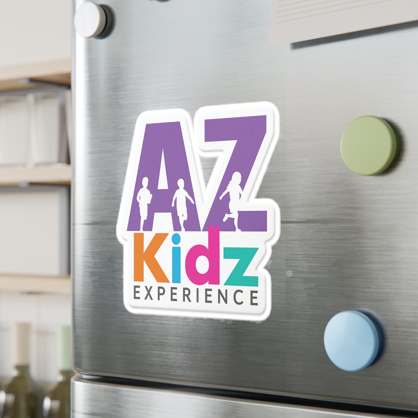 AZ Kidz Experience Vinyl Stickers – Colorful Kiss-Cut Decals for Kids’ Rooms, Playrooms, Laptops & Party Favors