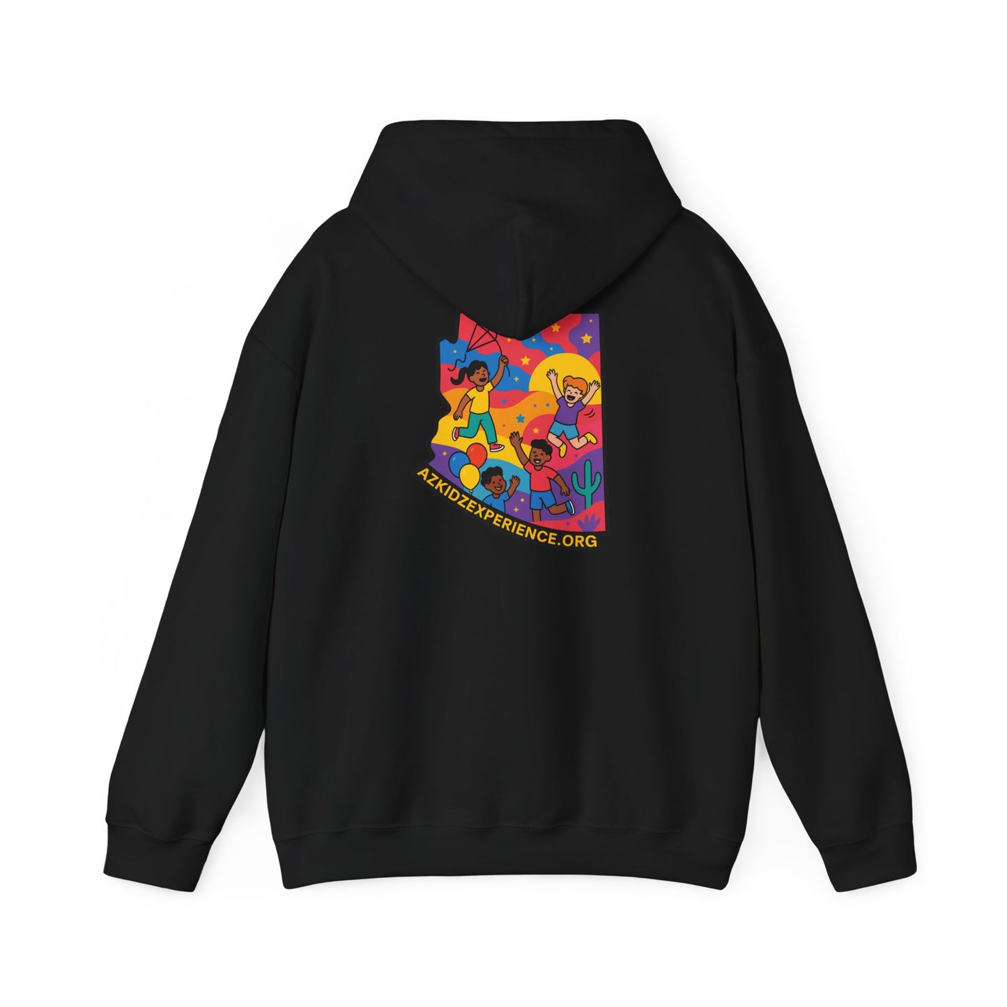 AZ Kidz Experience Hoodie | Colorful Arizona State Sweatshirt | Playful Adventure Gift for Adults & Families