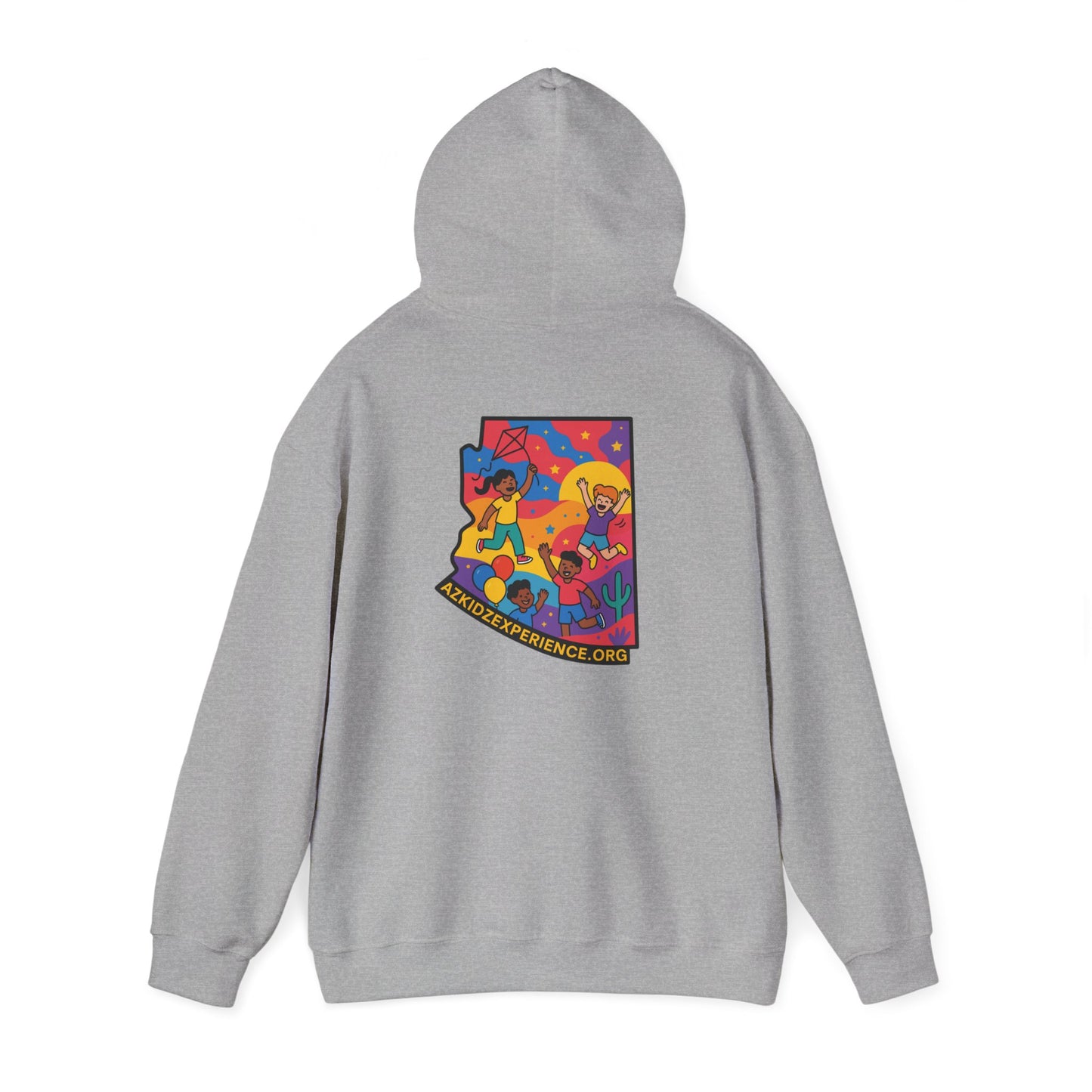 AZ Kidz Experience Hoodie | Colorful Arizona State Sweatshirt | Playful Adventure Gift for Adults & Families