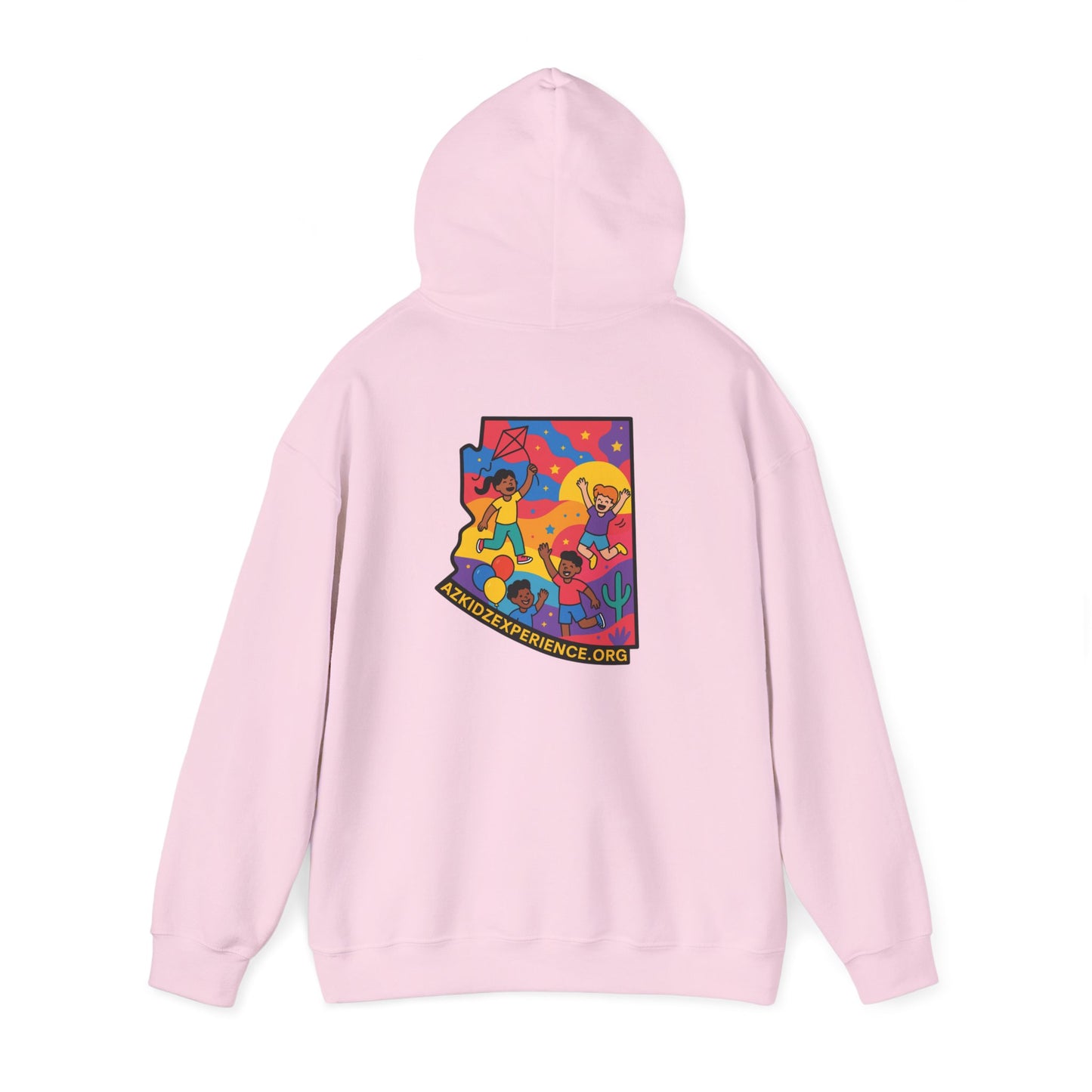 AZ Kidz Experience Hoodie | Colorful Arizona State Sweatshirt | Playful Adventure Gift for Adults & Families