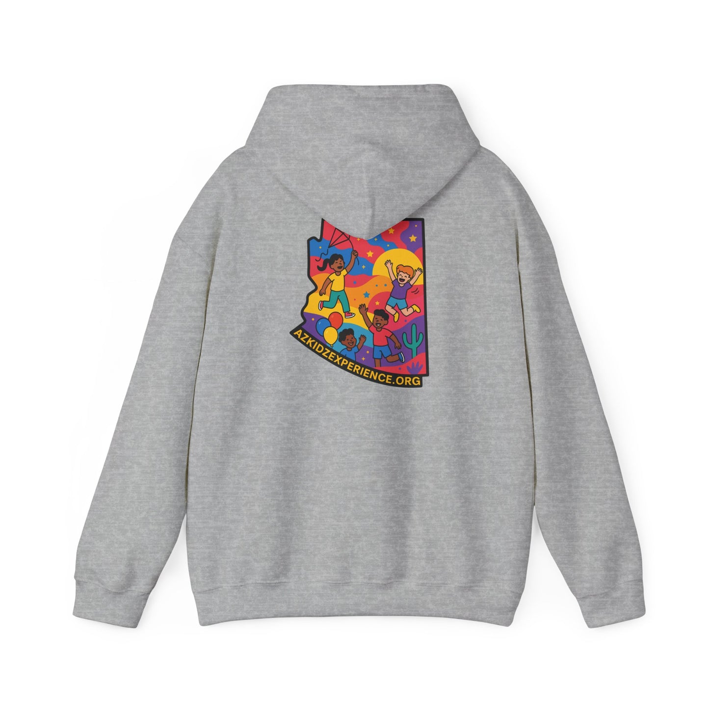 AZ Kidz Experience Hoodie | Colorful Arizona State Sweatshirt | Playful Adventure Gift for Adults & Families