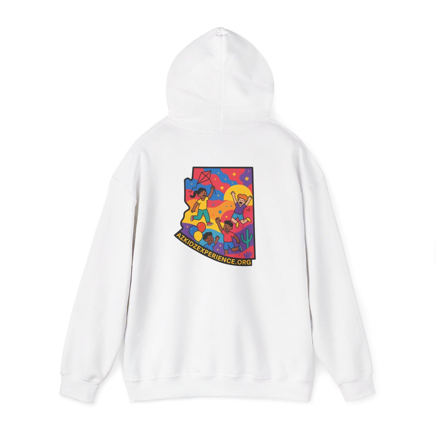 AZ Kidz Experience Hoodie | Colorful Arizona State Sweatshirt | Playful Adventure Gift for Adults & Families