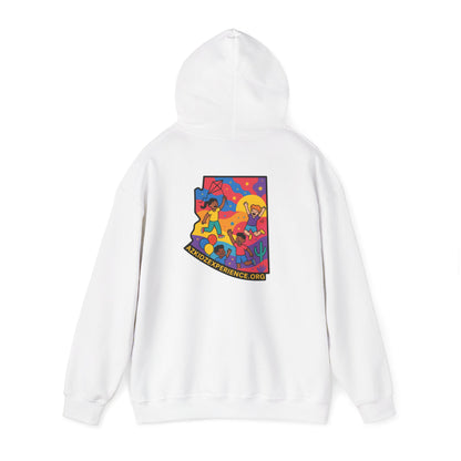 AZ Kidz Experience Hoodie | Colorful Arizona State Sweatshirt | Playful Adventure Gift for Adults & Families